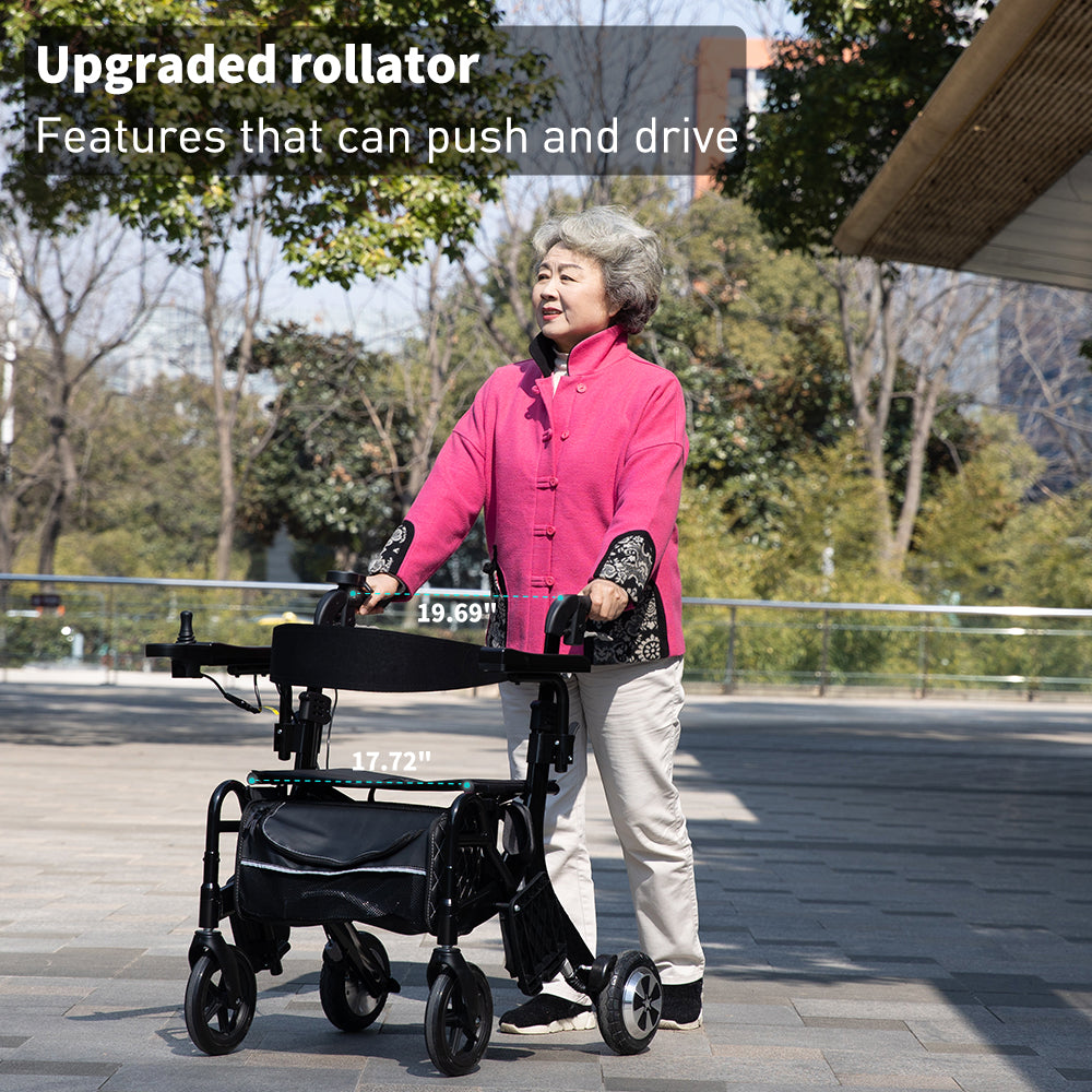 ZUBU All in one Multifunctional Electric Rollator Walker Wheelchair