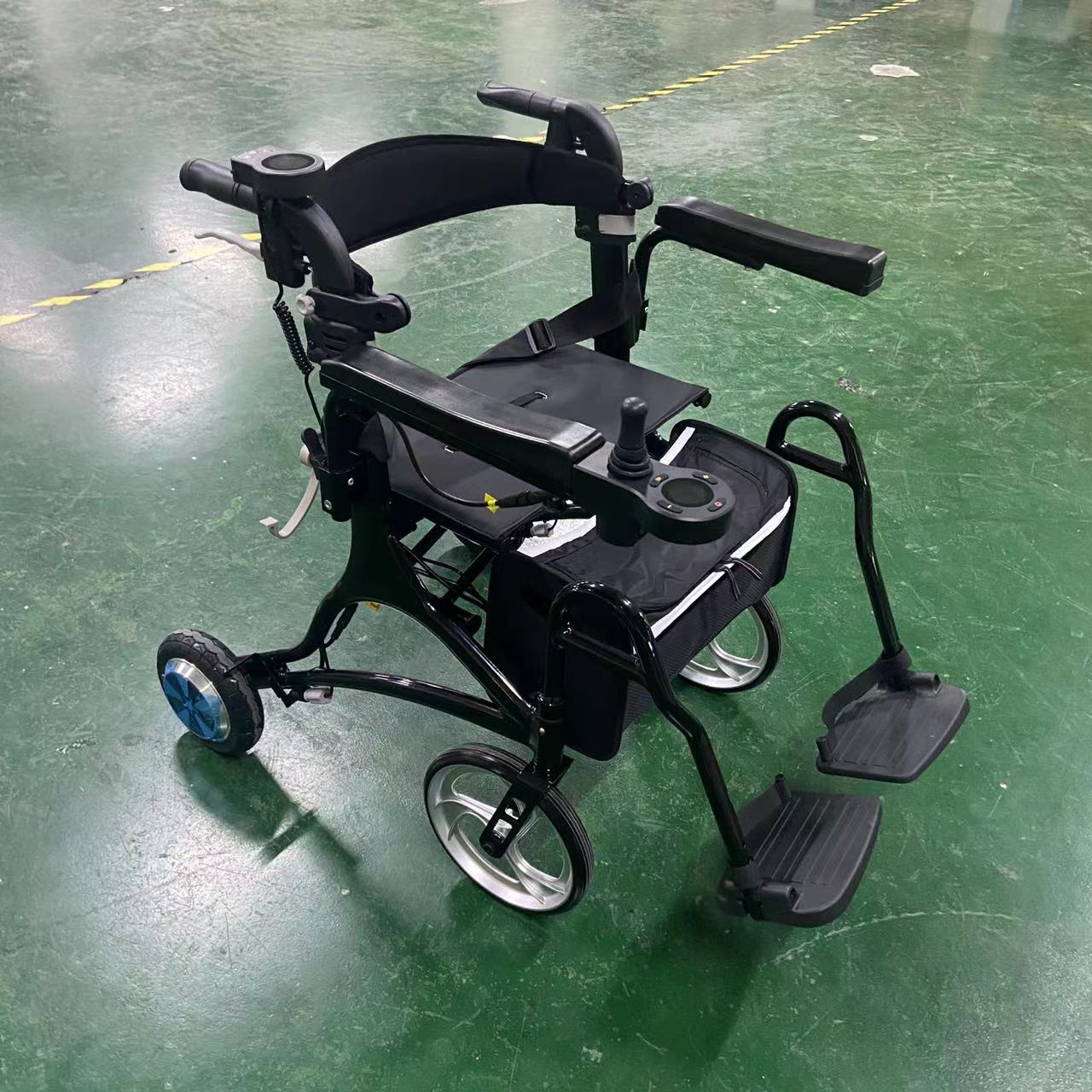 ZUBU 3 in 1 electric rollator walker with seat wheelchair gold