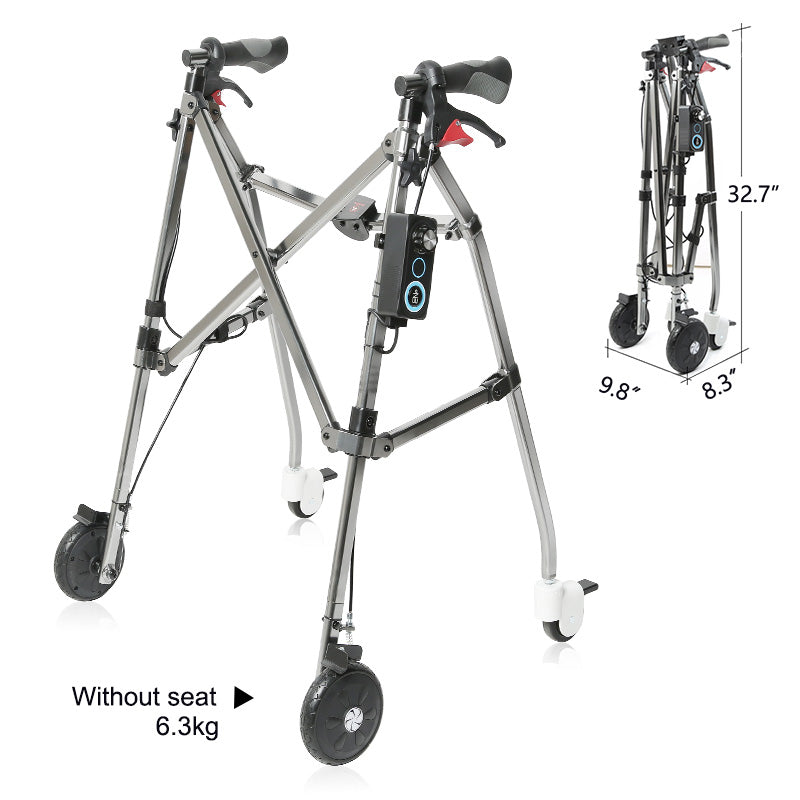 Power resistance Walker with speed control for elderly people