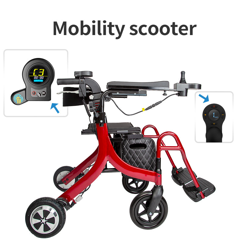 ZUBU Electric Walker Rollator with seat Drive